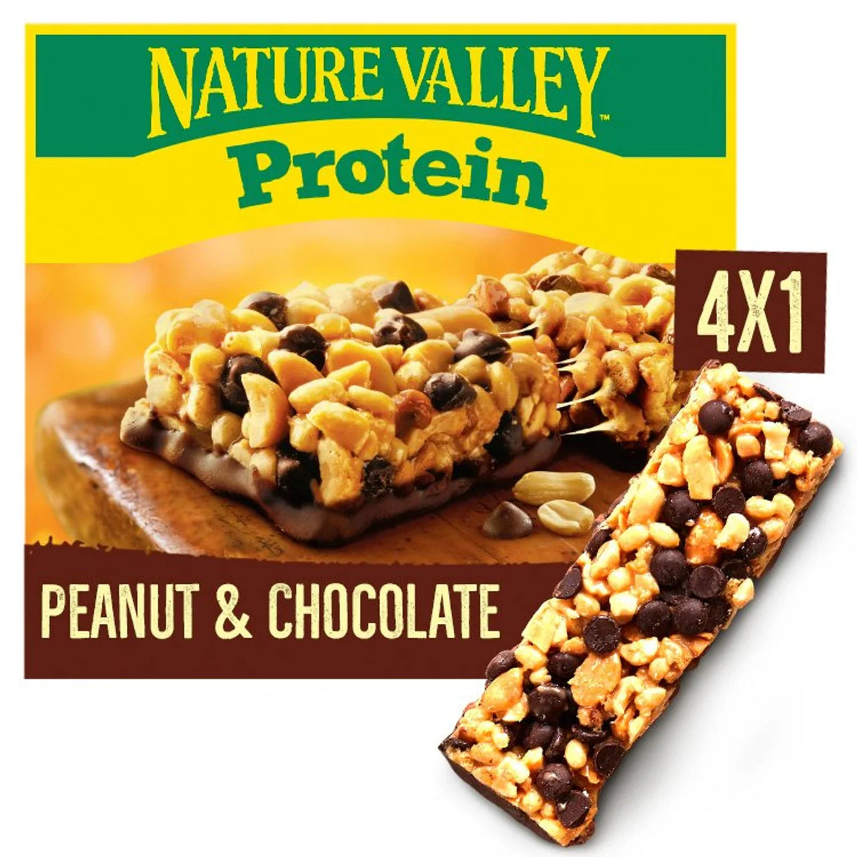 Nature Valley Protein Peanut & Chocolate Cereal Bars 4 x 40g