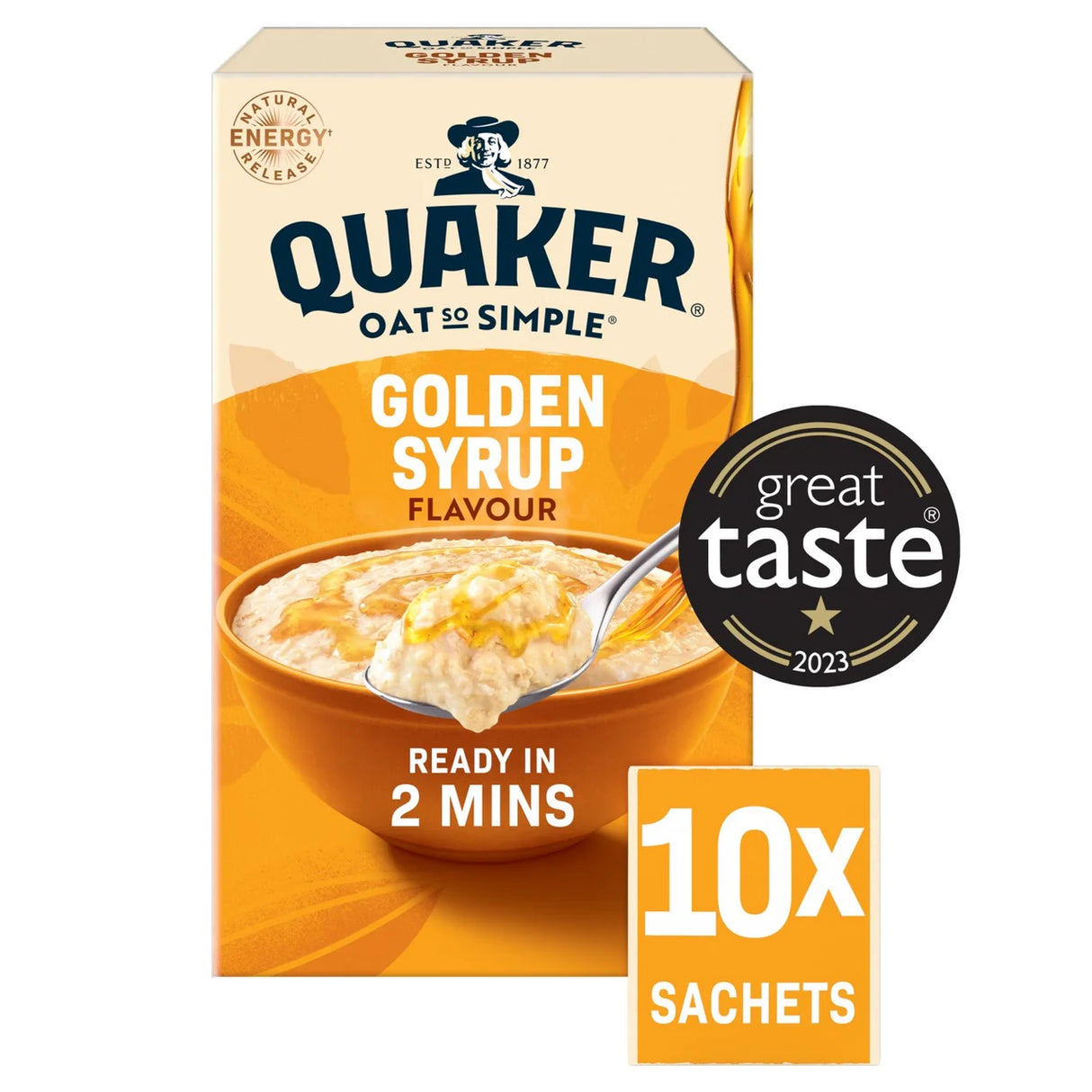 Quaker Oat So Simple Golden Syrup Porridge Sachets 360g