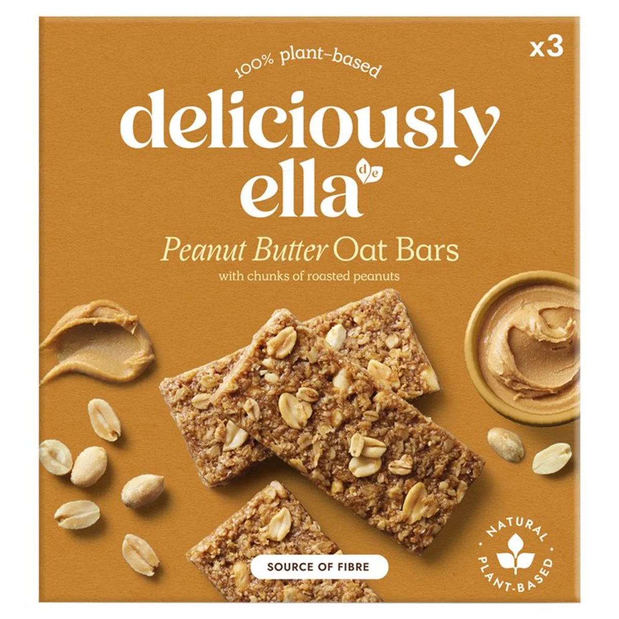 Deliciously Ella Peanut Butter Oat Bar Multipack 3 x 50g