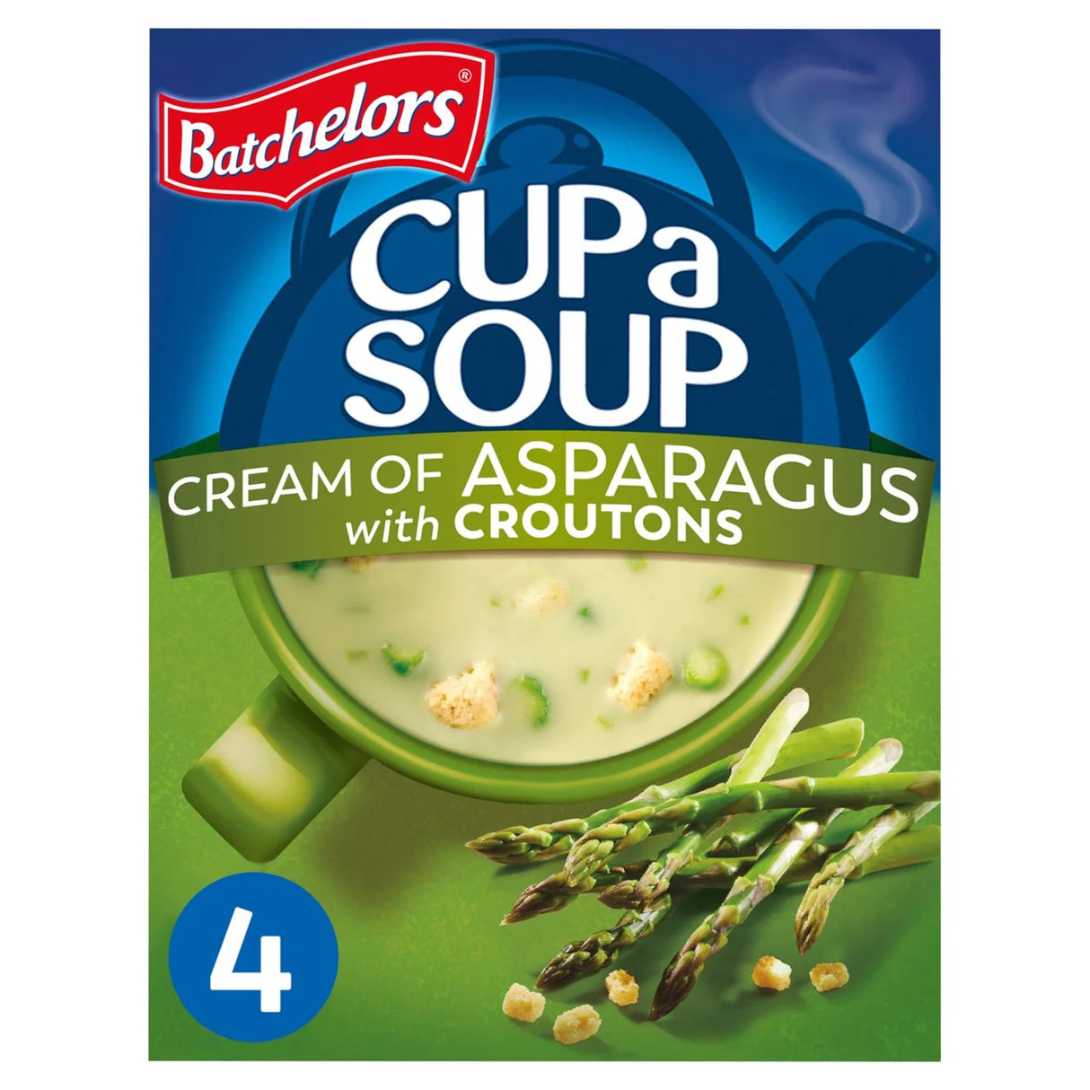 Batchelors Cup a Soup Cream of Asparagus with Croutons 4 Sachets 117g