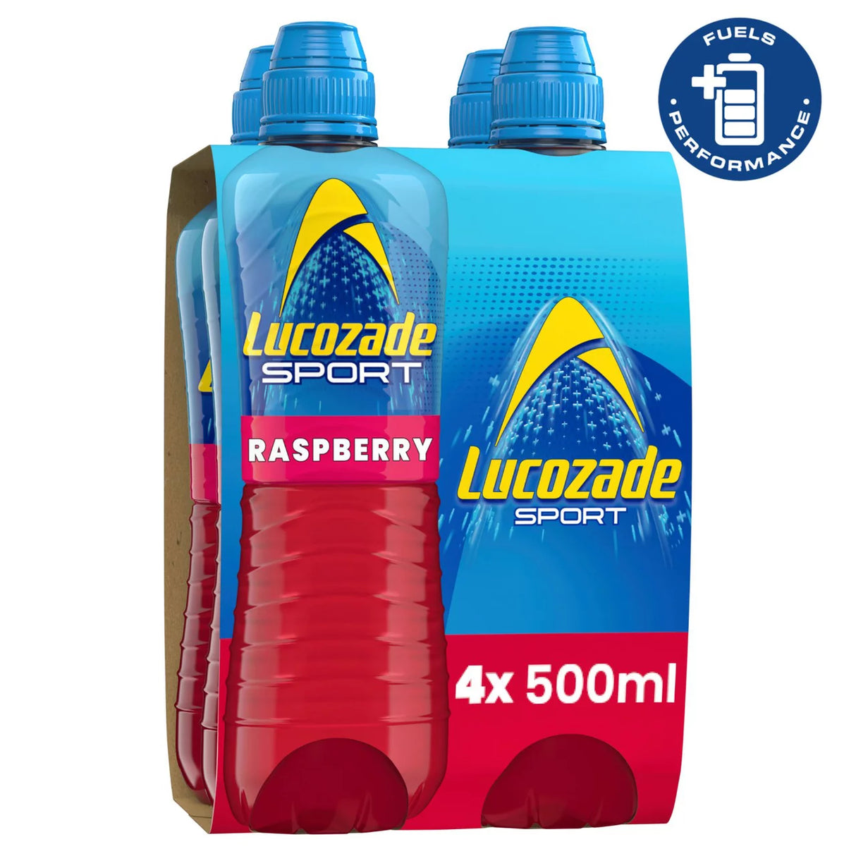 Lucozade Sport Drink Raspberry 4 Pack 4 x 500ml