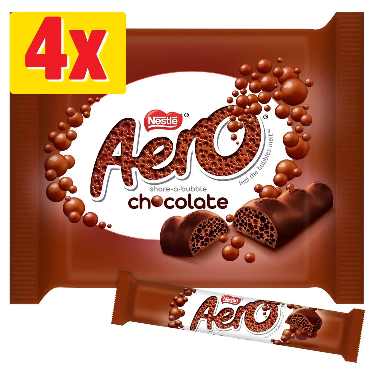 Aero Milk Chocolate Multipack 4 Pack 4 x 27g
