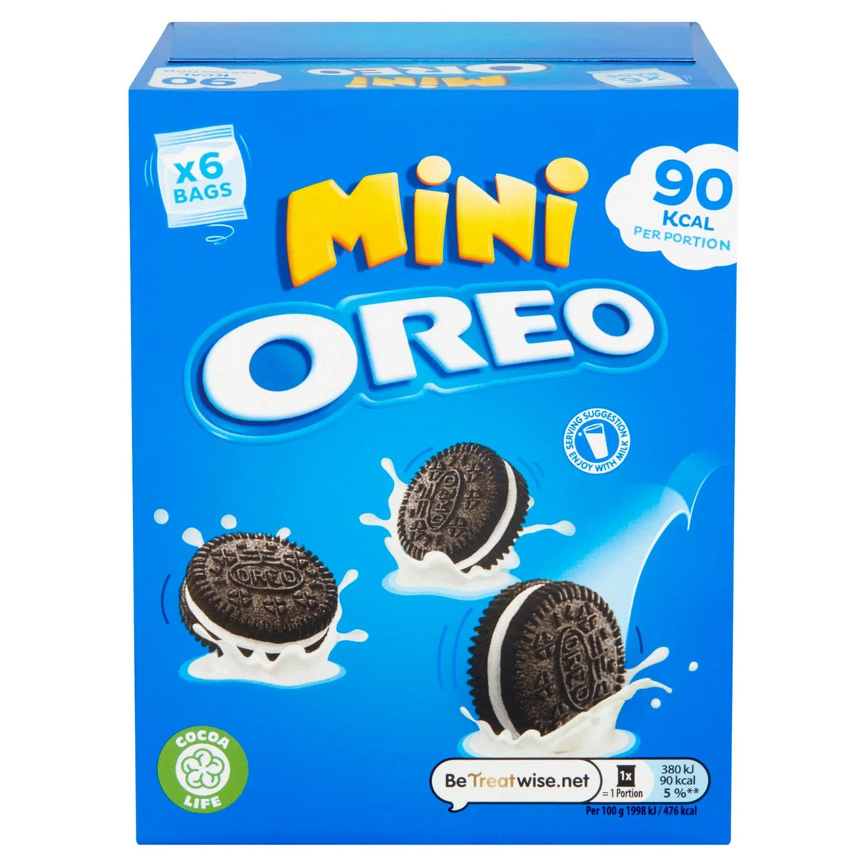 Mini OREO Vanilla Cookie Sandwich Biscuit Bags 114g