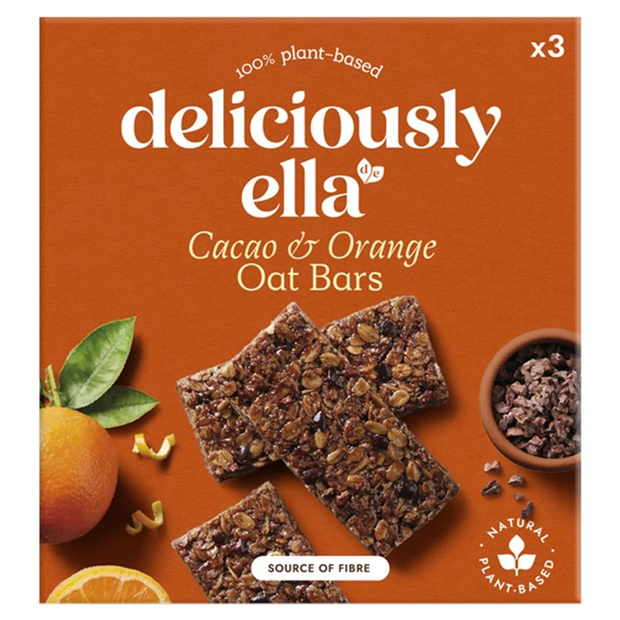 Deliciously Ella Cacao & Orange Oat Bar Multipack 3 x 50g