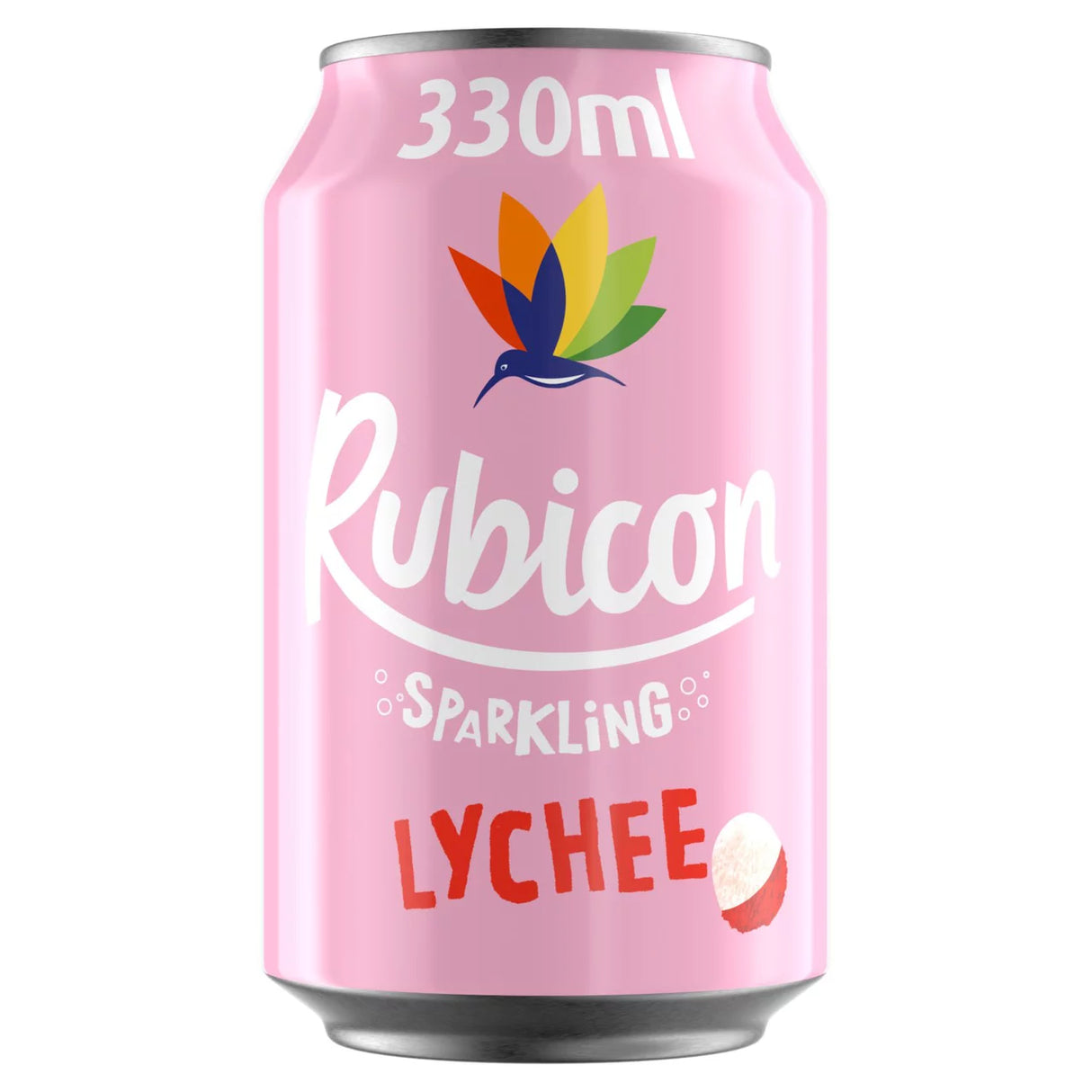 Rubicon Sparkling Lychee Soft Drink Can 330ml