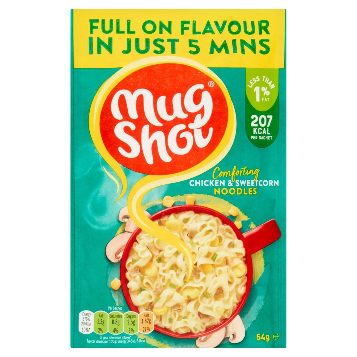 Mug Shot Noodles Chicken & Sweetcorn 54g