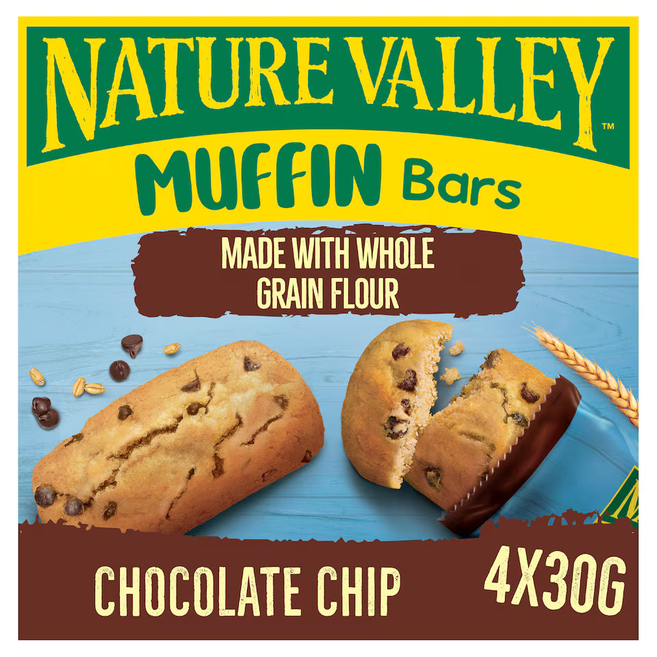 Nature Valley Soft Baked Chocolate Chip Muffin Bars 4 x 30g