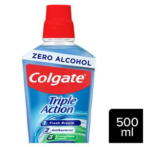 Colgate Triple Action Mild Mint Mouthwash 500ml