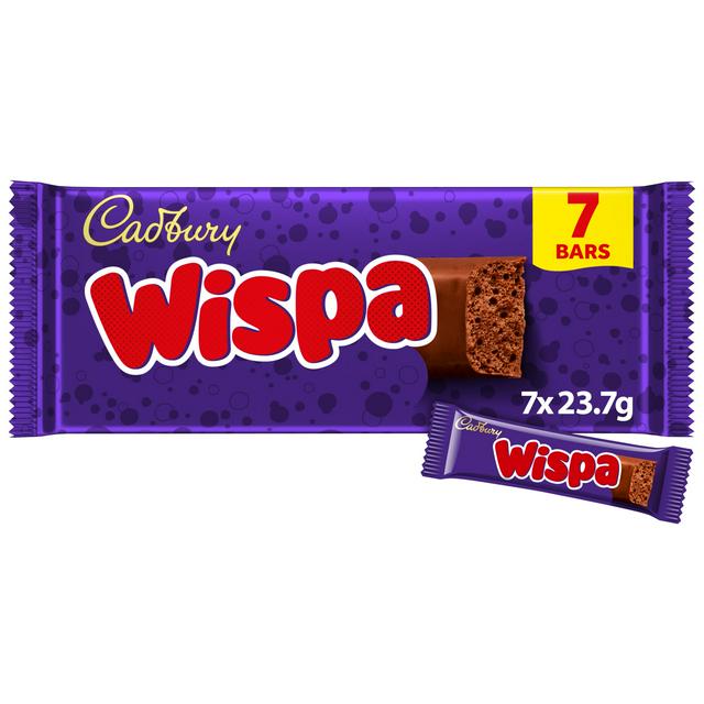 Cadbury Wispa Chocolate Bar Multipack 7 x 23.7g