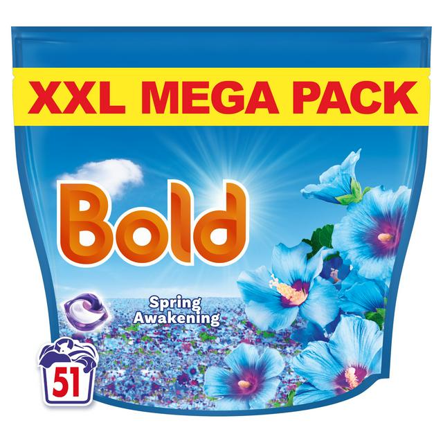 Bold All in 1 Spring Awakening Pods Laundry Detergent Washing Capsules 51 Washes