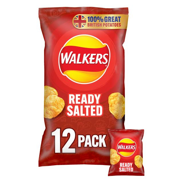 Walkers Ready Salted Crisps 12x25g