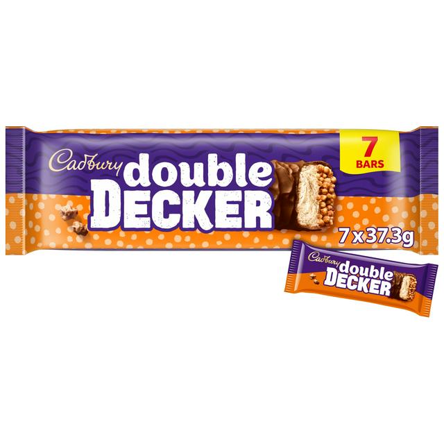 Cadbury Double Decker Chocolate Bar Multipack 7 x 37.3g