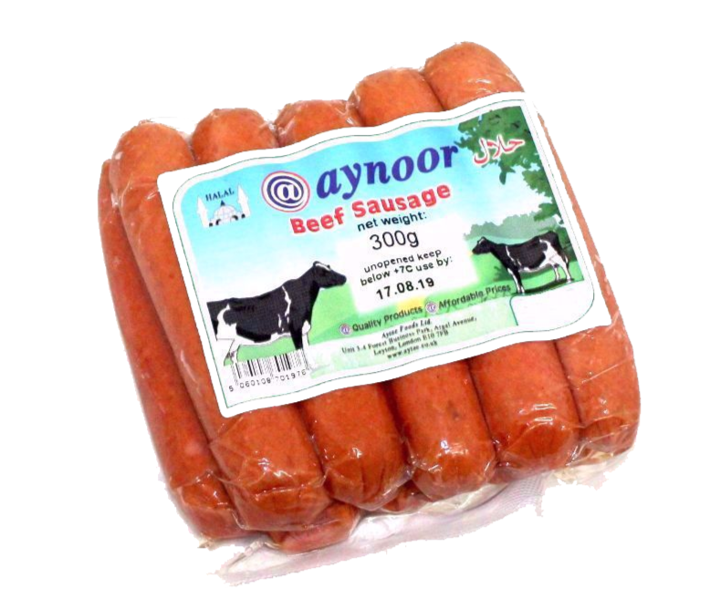 Aynoor Beef Sausage Halal 300g