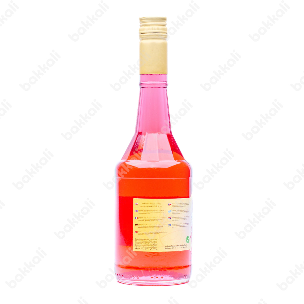 Chtoura Fields Rose Syrup 600ml - Side View 1