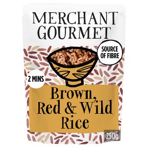 Merchant Gourmet Brown, Red & Wild Wholegrain Rice 250g