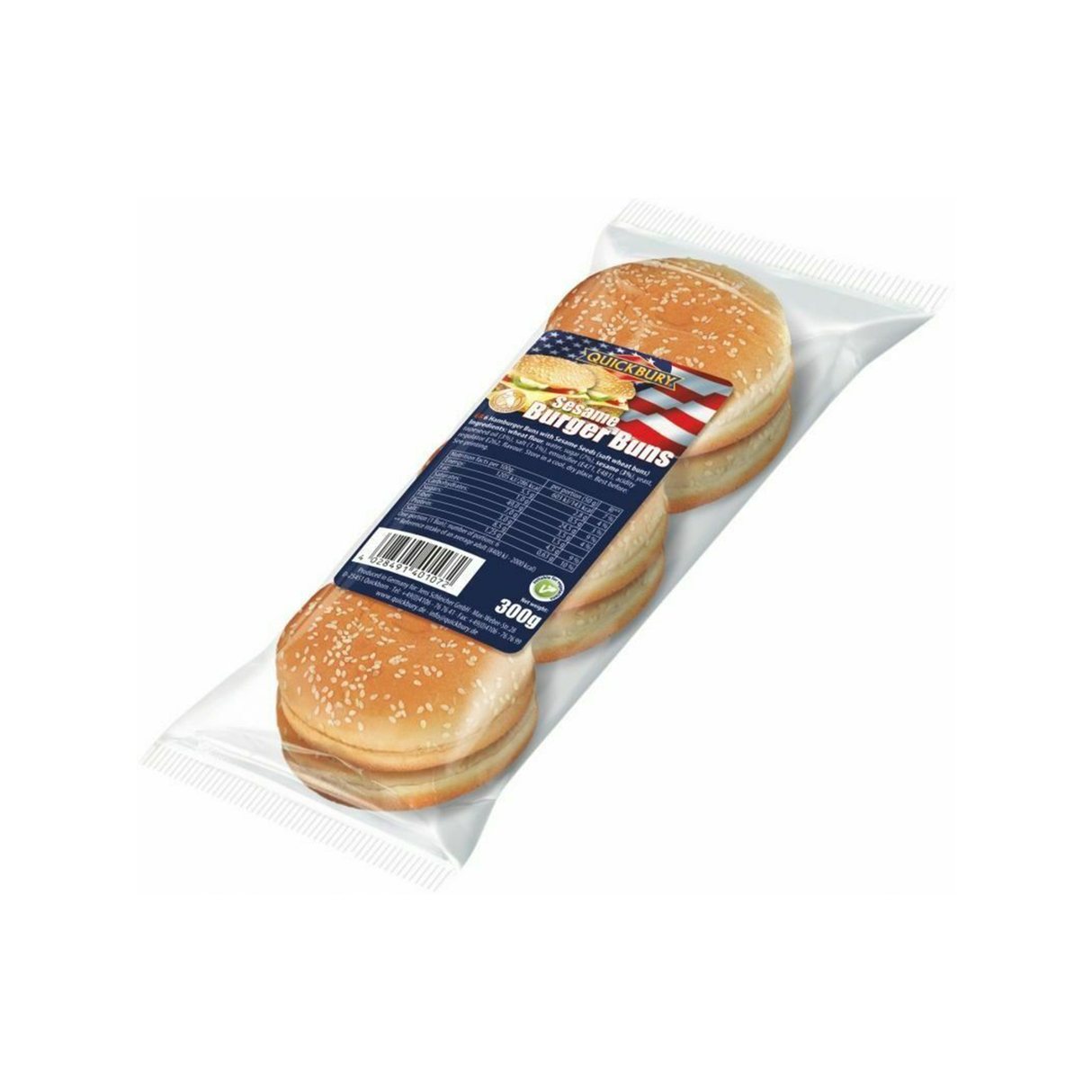 Image of Quickbury Sesame Burger Buns 300G
