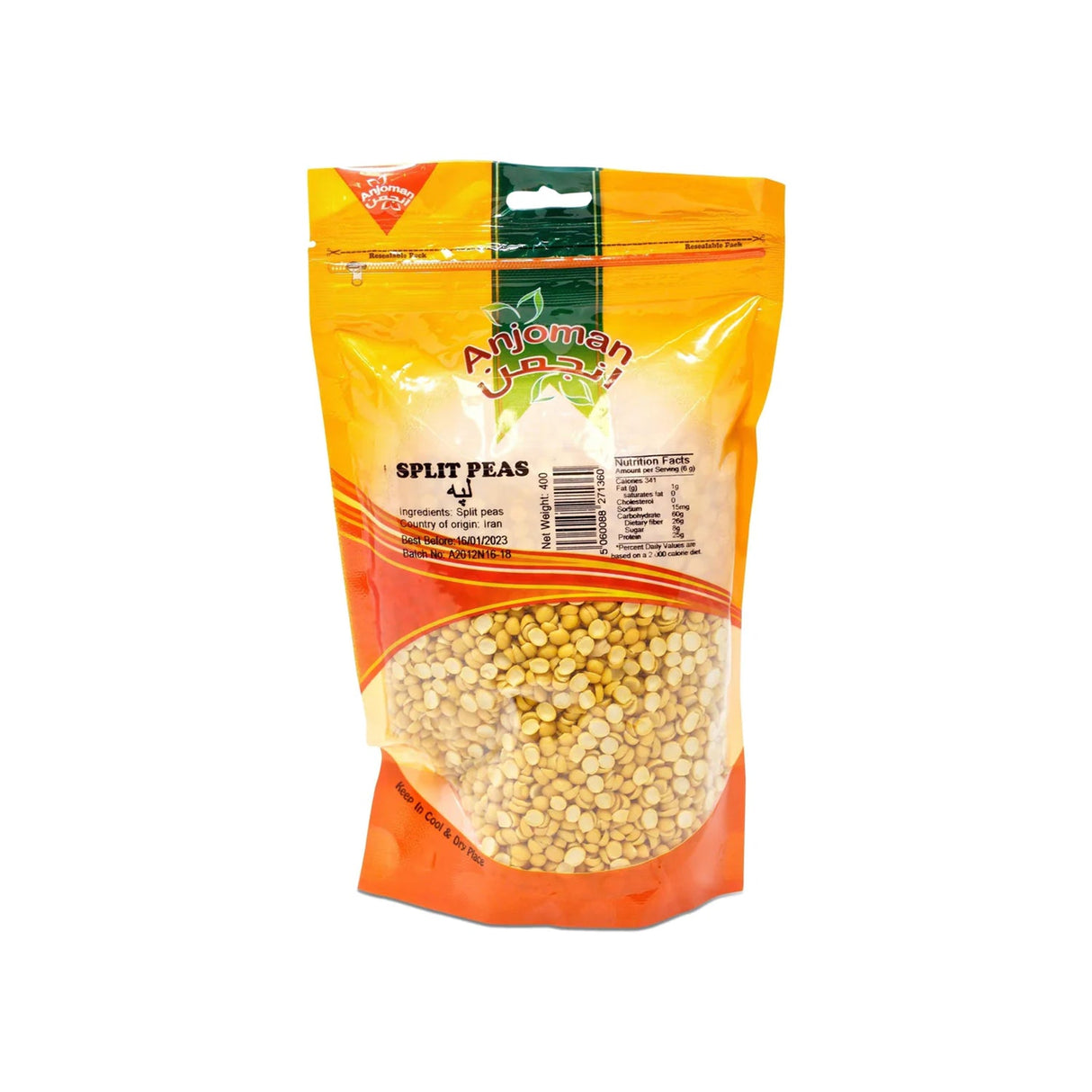 Image of Anjoman Split Peas 400g