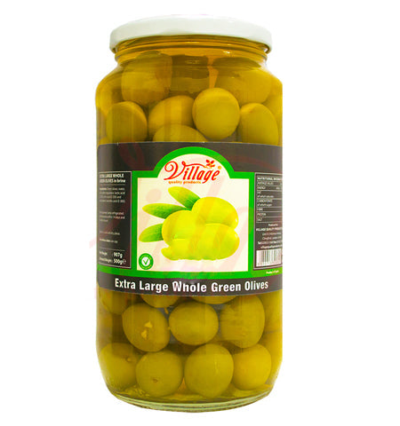 Image of Village Whole Green Olives 907G