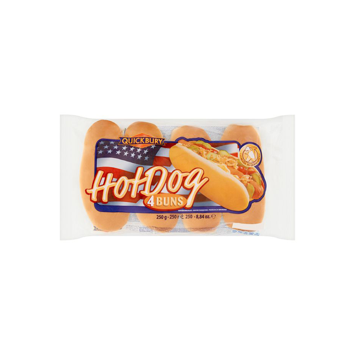 Image of Quickbury Hot Dogs Buns 250G