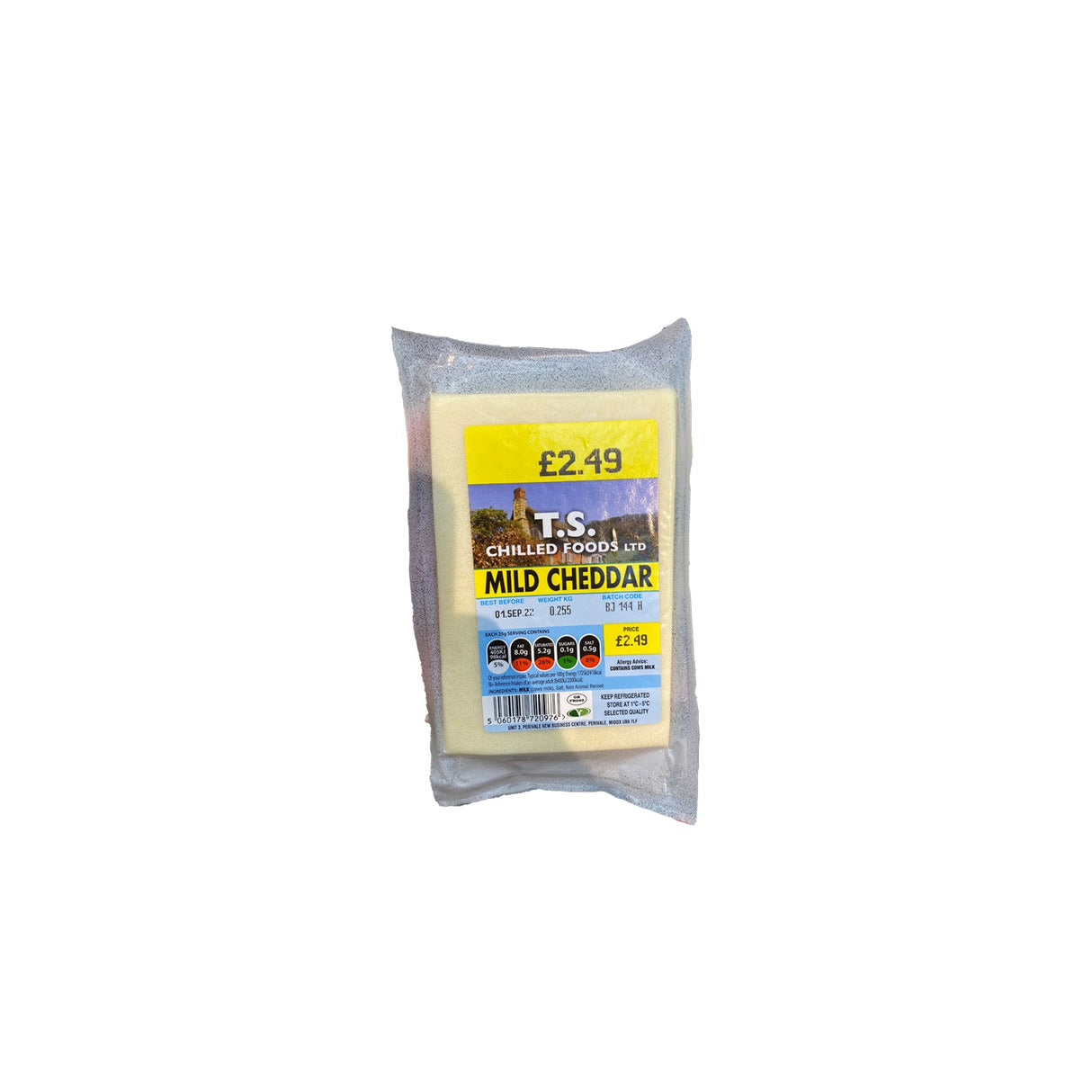 Image of Ts Chilled Foods Mild Cheddar 255g