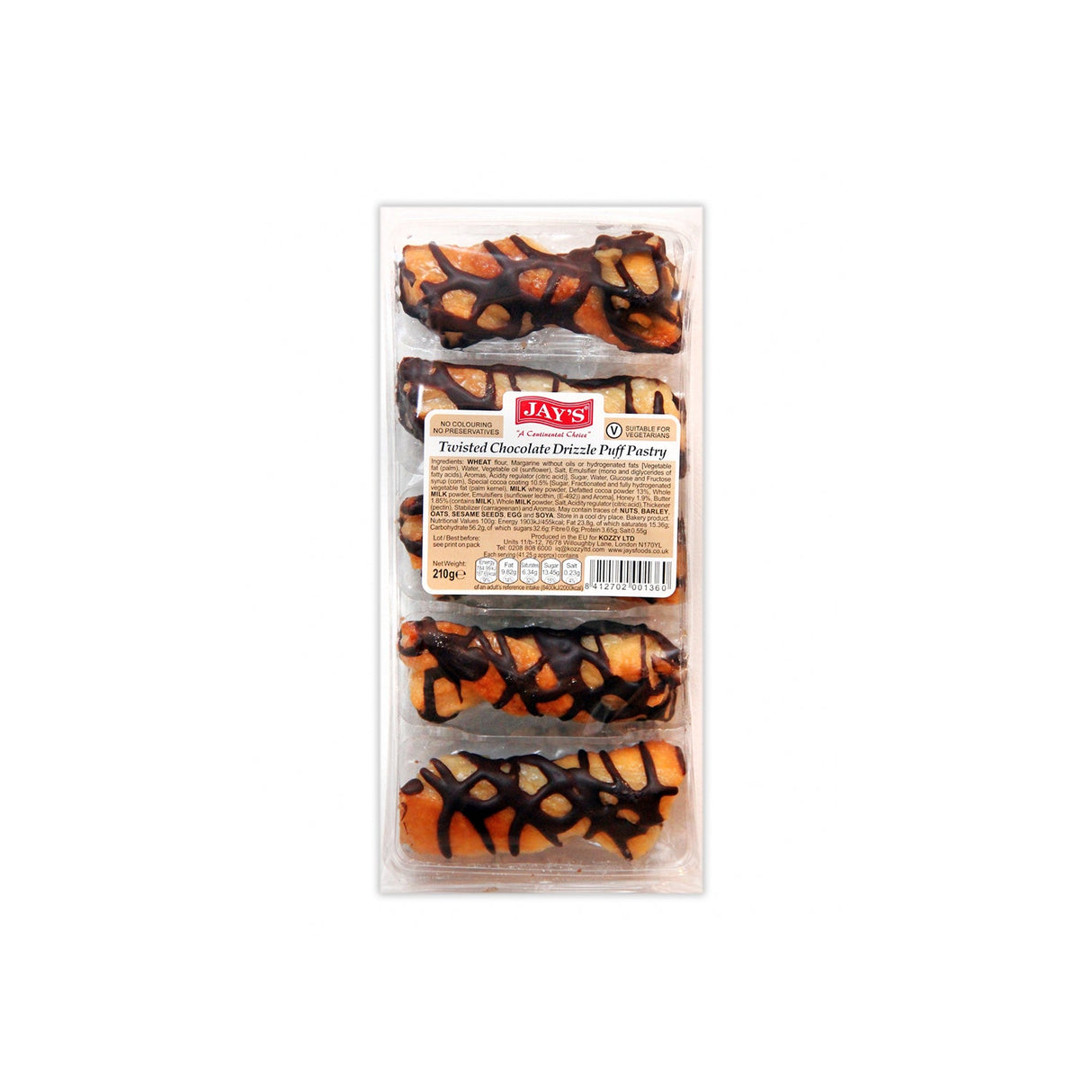 Image of Jay's Chocolate Drizzle Puff Pastry 210g
