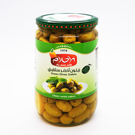 Image of Al Ahlam Green Olives salkini 700G