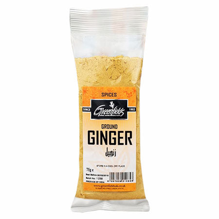Image of Greenfield ground ginger 75g
