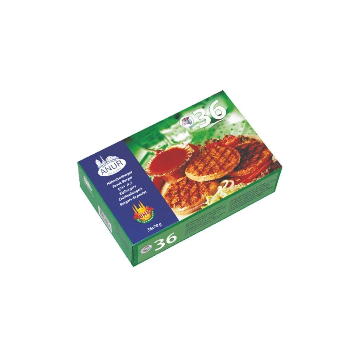 Image of Anur Chicken Burger 36PCS