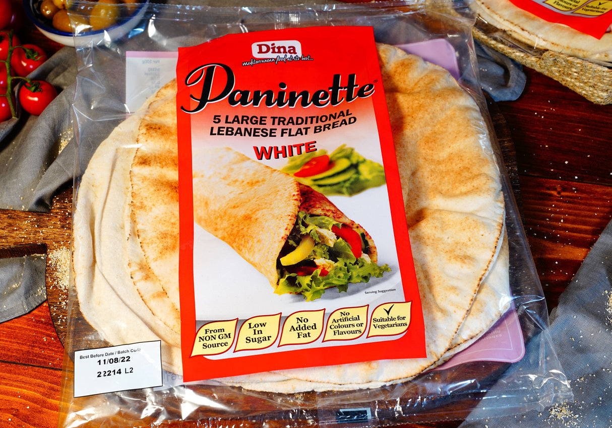 Image of Dina Bread Large Traditional Lebanese Flat Bread 5pcs