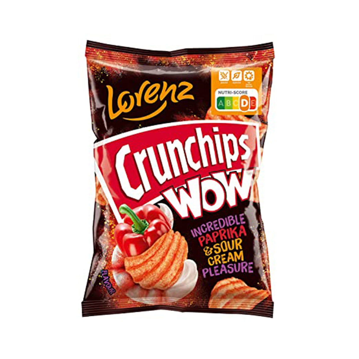 Image of Lorenz Crunch Chips Wow Paprika & Sour Cream 110g
