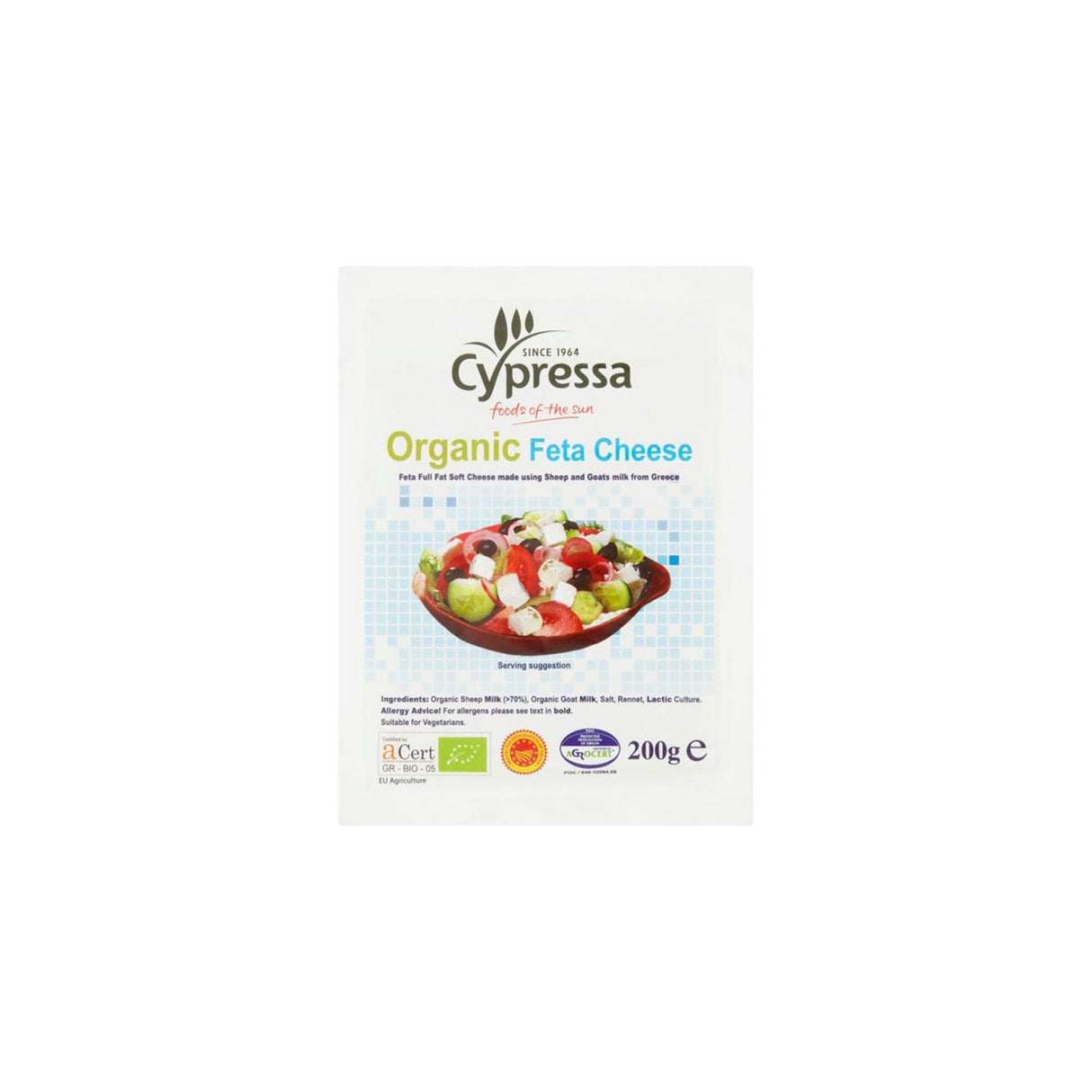 Image of Cypressa Organic Feta Cheese 200g