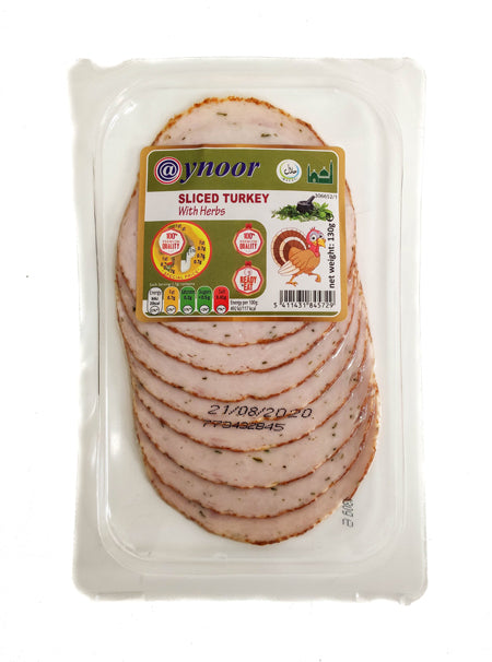Image of Aynoor Sliced Turkey With Herbs Halal 130G