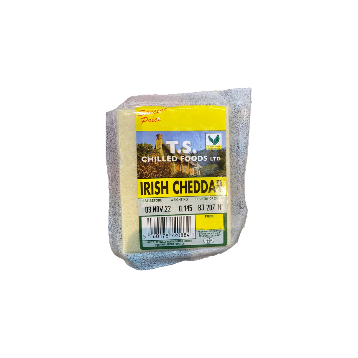 Image of TS Chilled Foods Irish Cheddar 145g