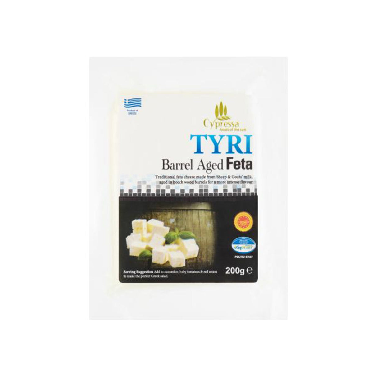 Image of Cypressa Tyri Barrel Ageed Feta Cheese 200g