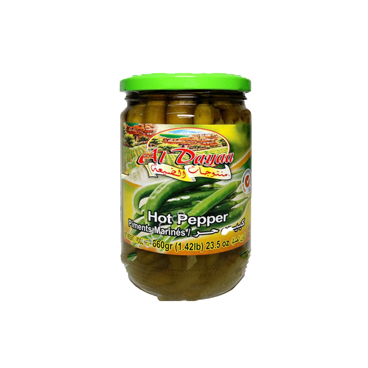 Image of Al Dayaa Hot Pickled Pepper 660g