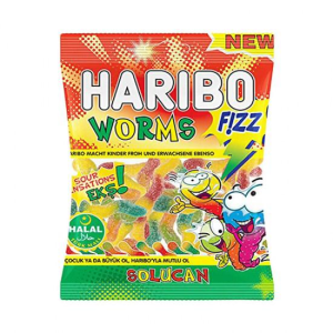 Image of Haribo Worms Fizz - 80g