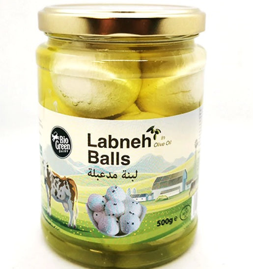 Image of Bio Green Labneh Balls In Olive Oil 500g