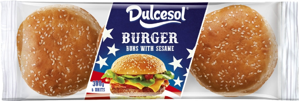 Dulcesol Burger Bread (with Sesame Seeds) 4 Pieces