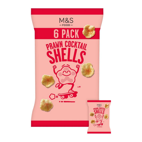 M&S Prawn Cocktail Shells Multipack 6 per pack