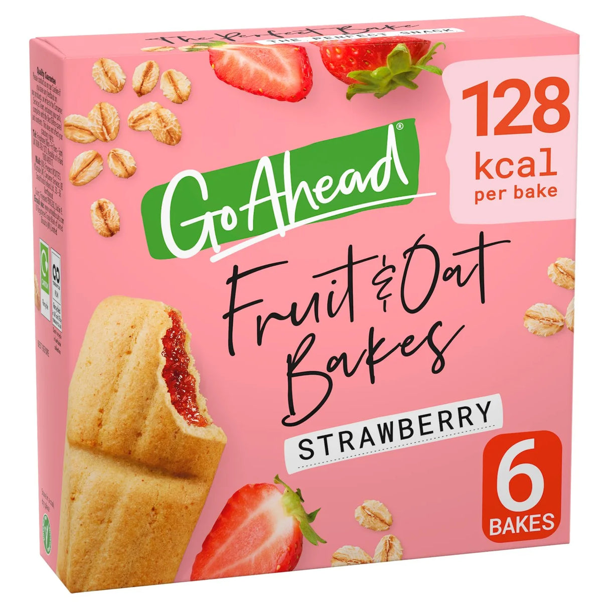 Go Ahead Strawberry Fruit and Oat Bakes Snack Bars Multipack 210g