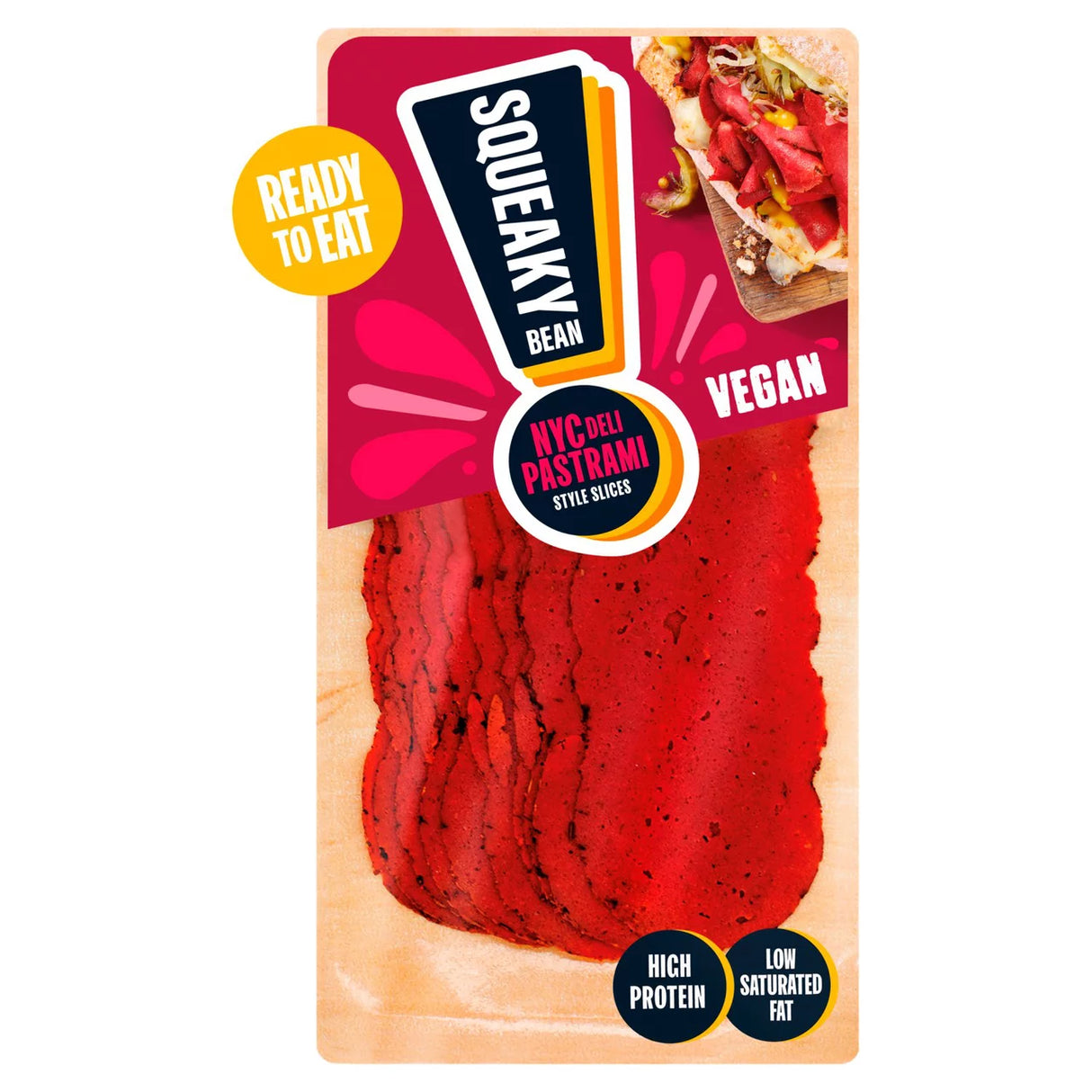 Squeaky Bean Pastrami Style Sandwich Slice 90g