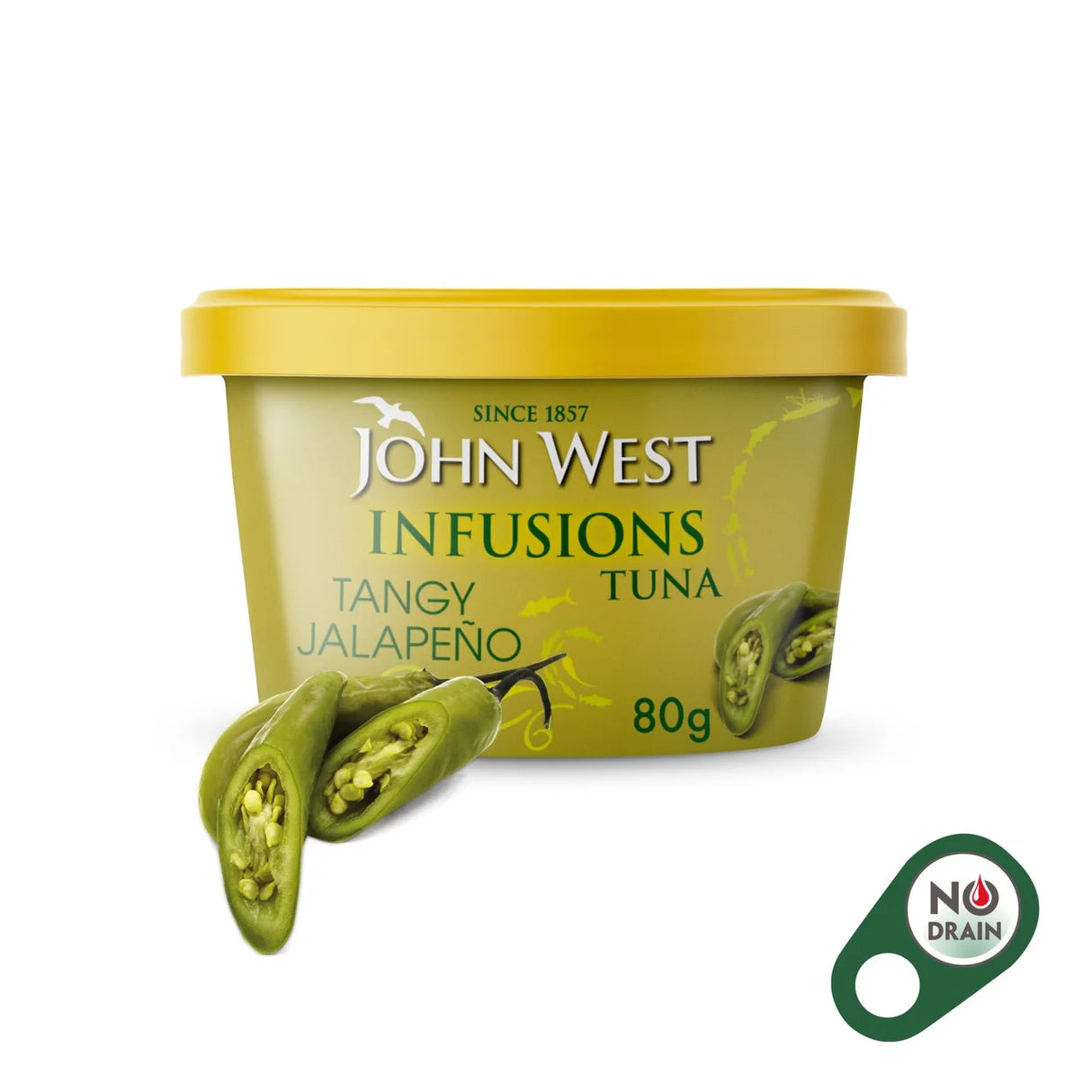 John West Tangy Jalapeno No Drain Tuna Infusions 80g
