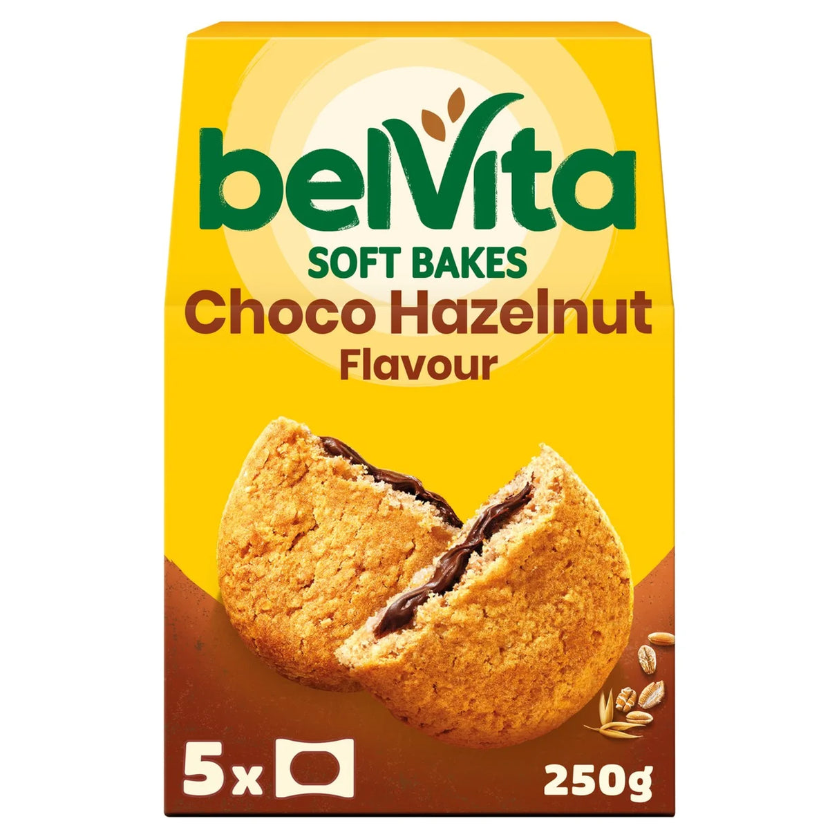Belvita Choco Hazelnut Soft Bakes Breakfast Biscuits x5