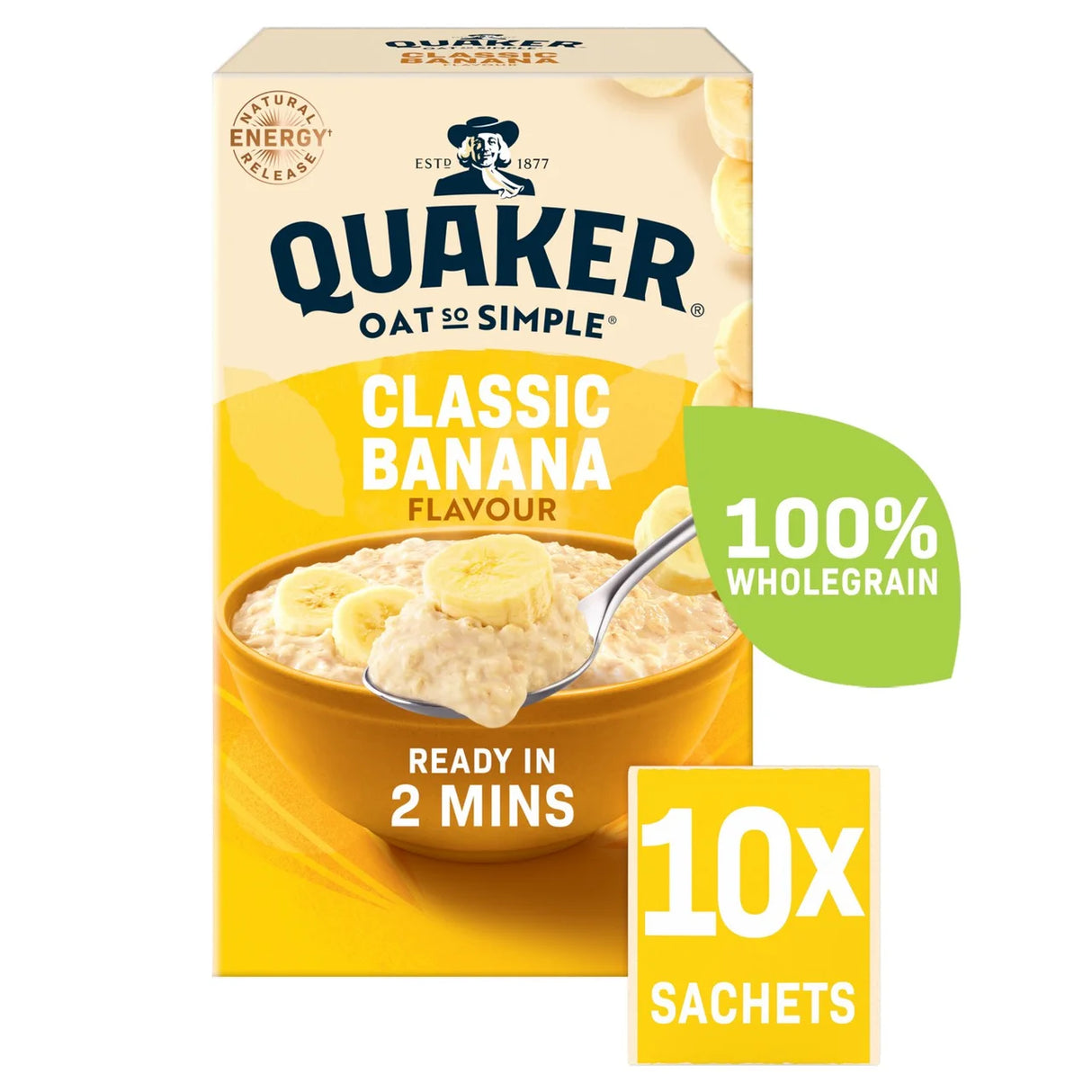Quaker Oat So Simple Classic Banana Porridge Sachets 348g