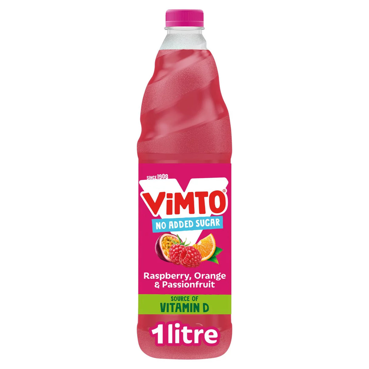 Vimto Raspberry, Orange & Passionfruit Real Fruit Squash 1L