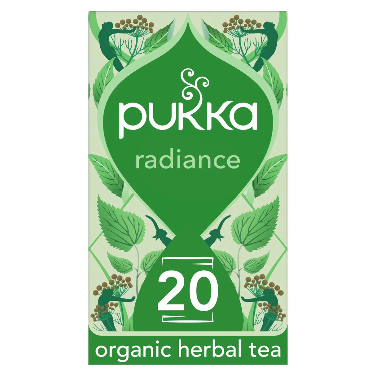 Pukka Organic Radiance Tea 20 Home Compostable Herbal Tea Bags