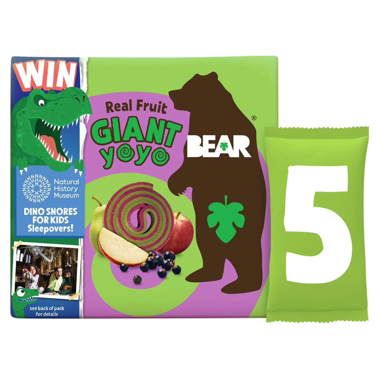 Bear Fruit Giant Blackcurrant & Apple Multipack 5 x 20g