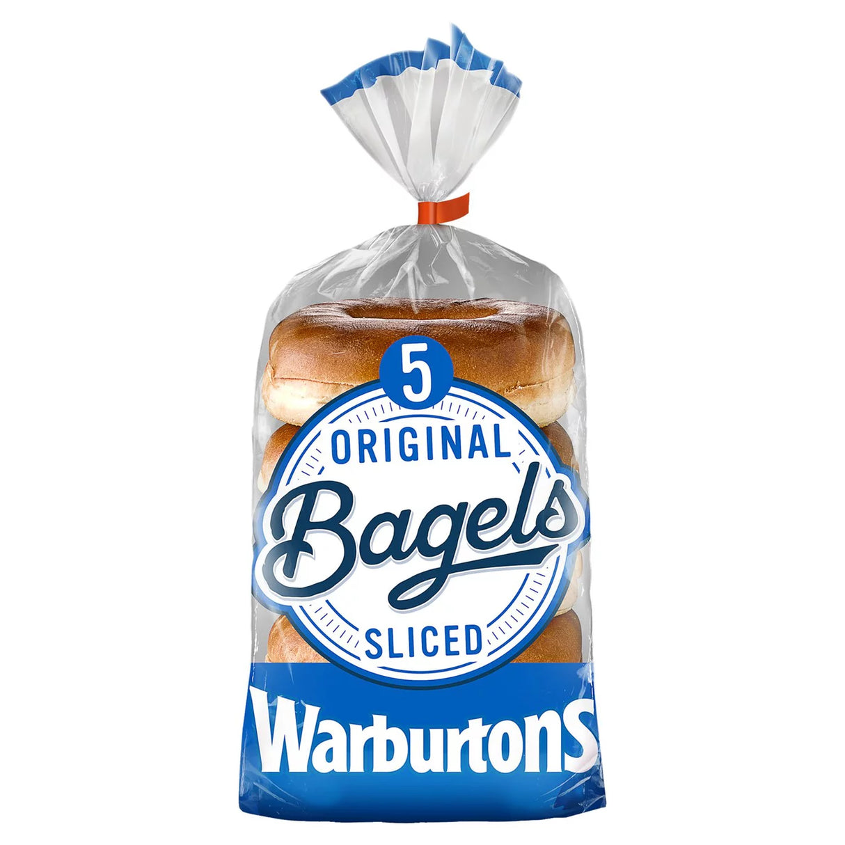 Warburtons Plain Bagels - 5 Pack