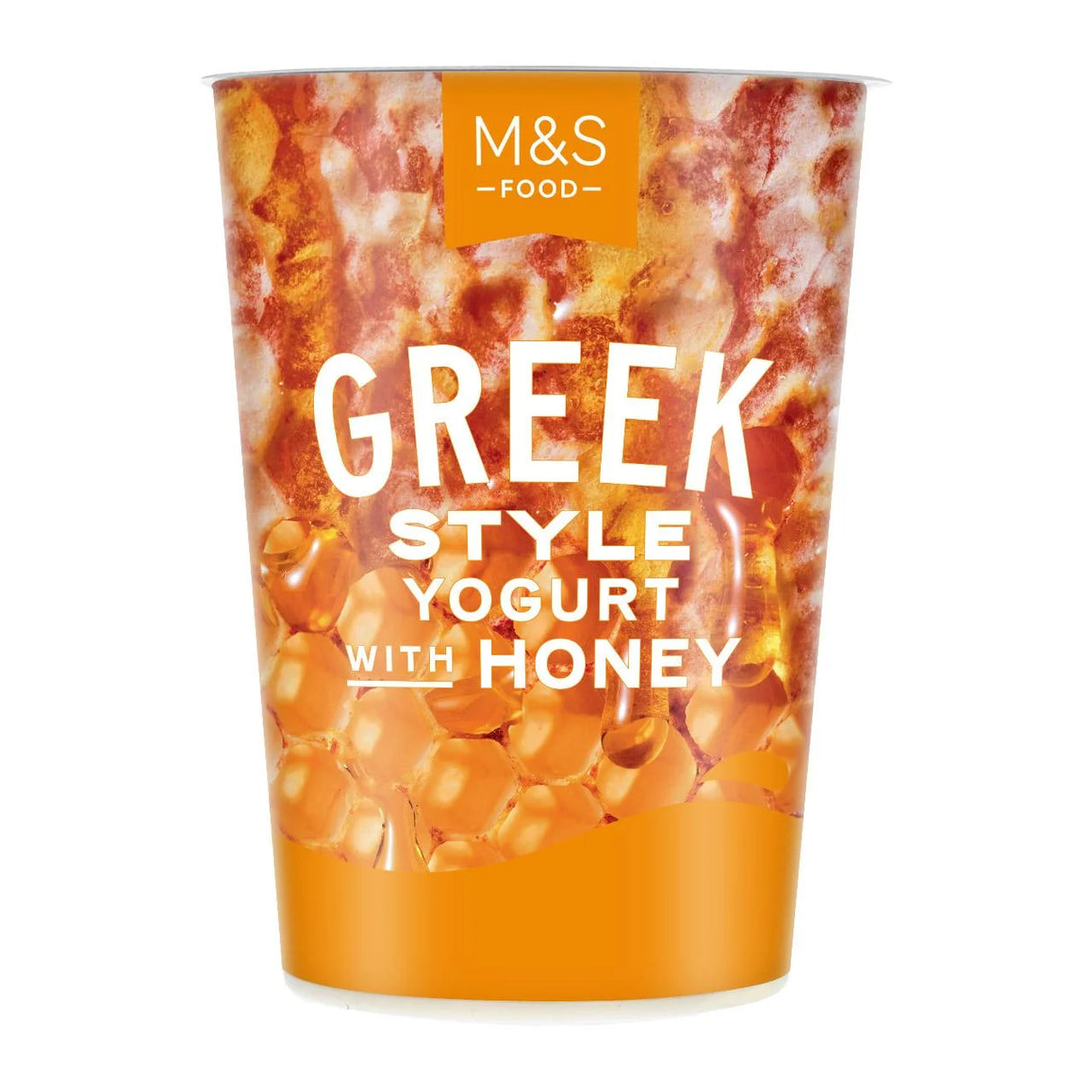 M&S Greek Style Live Yogurt With Honey 450g