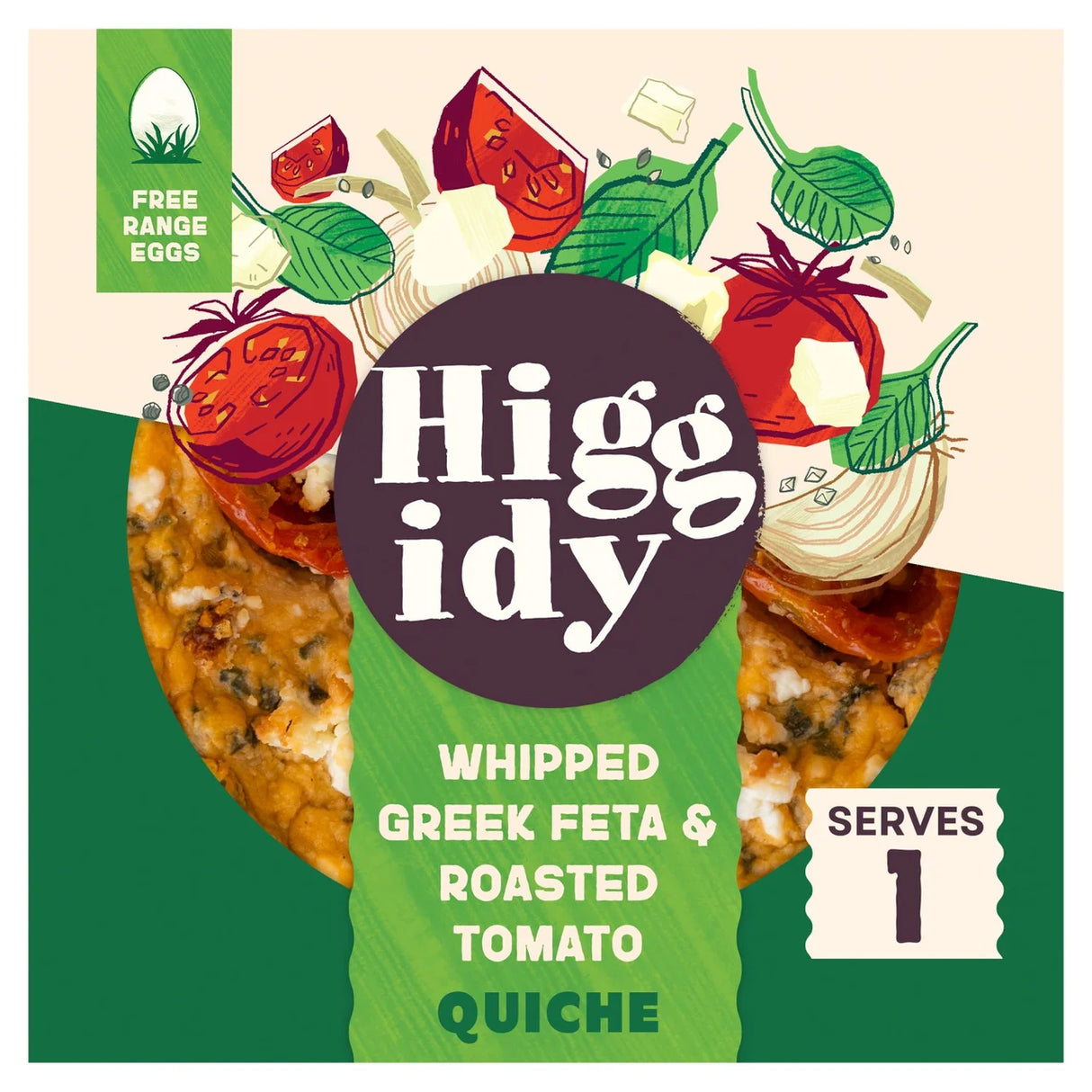 Higgidy Whipped Feta and Tomato Quiche 155g